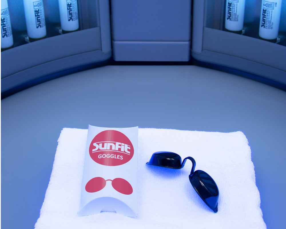detail shot Ultrasun tanning bed E5