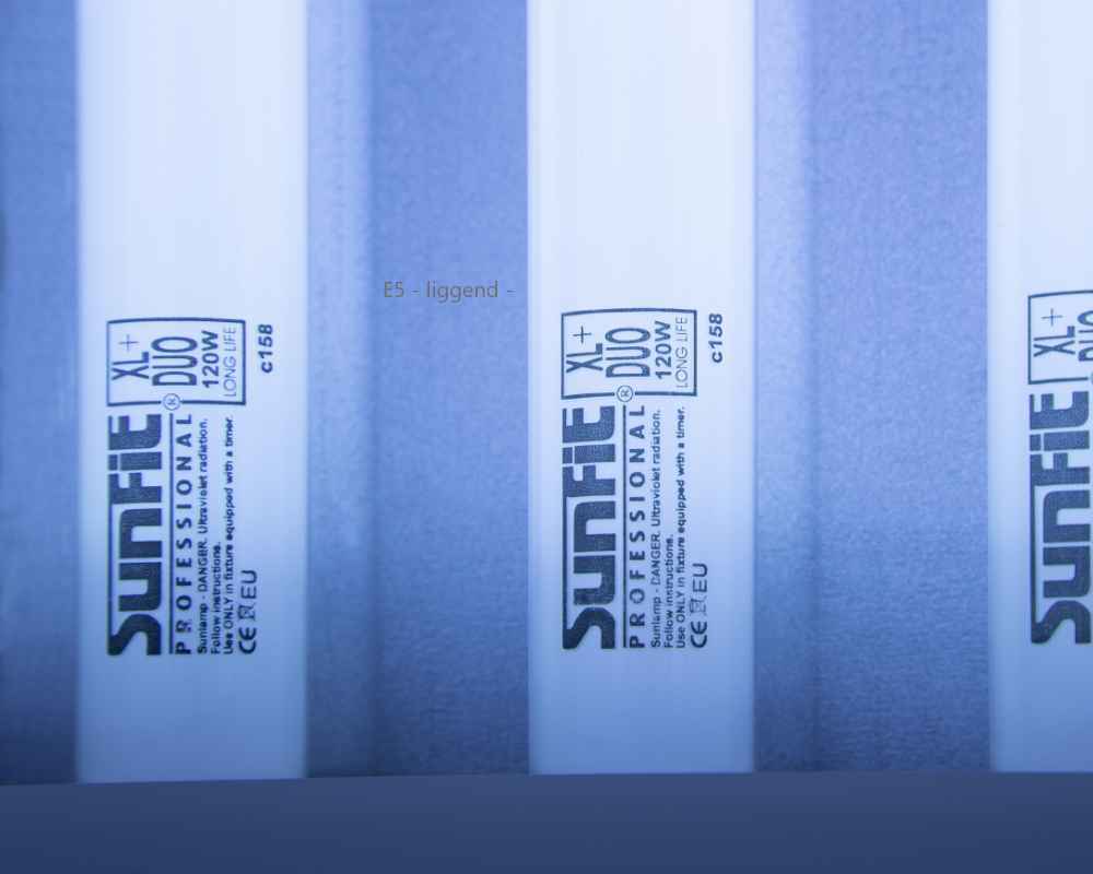 detail shot Ultrasun tanning bed E5