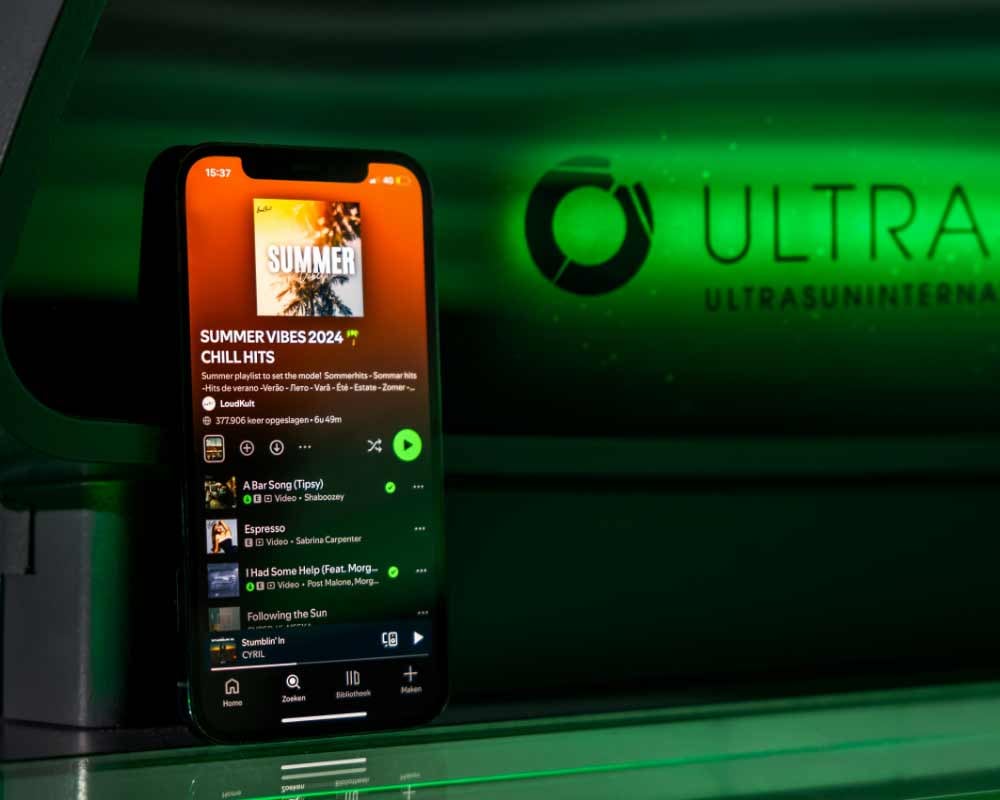 Ultrasun Q16 tanning bed bluetooth connectivity