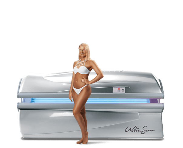 Ultrasun E4 SSE sunbed in Sunny Silver Metallic 
