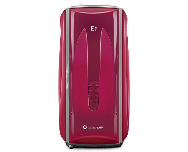 Ultrasun E7 sunbed in Fancy Red Metallic