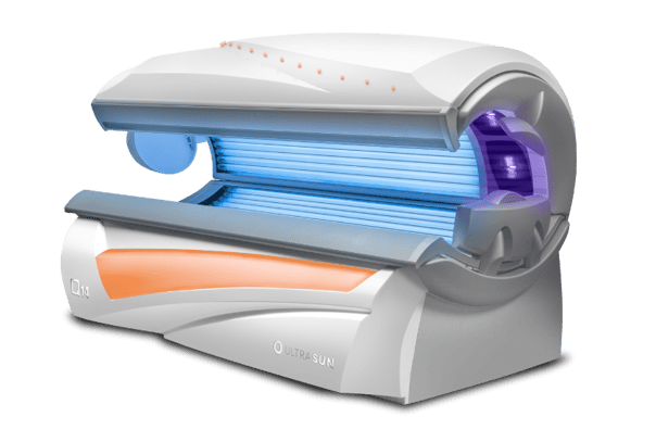 Ultrasun Q14 sunbed in Dream White Metallic