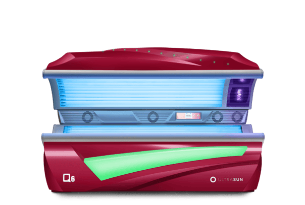 Ultrasun Q6 sunbed in Fancy Red Metallic