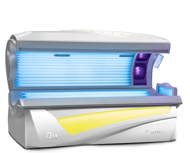 Ultrasun Q14 sunbed in Dream White Metallic