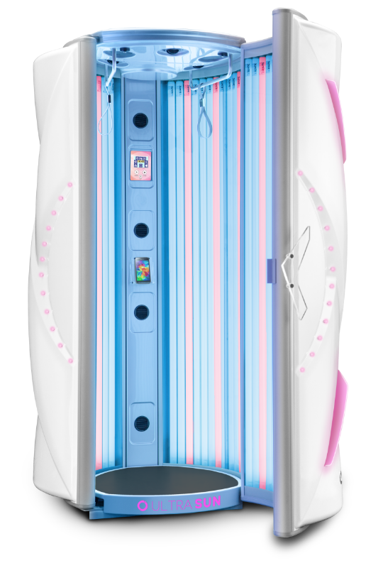 Ultrasun i8 stand-up tanning bed with Hybrid Lamps