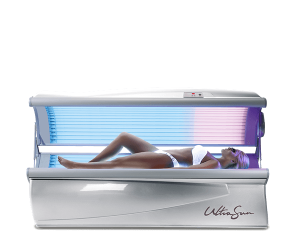 Ultrasun E4 SSE sunbed in Sunny Silver Metallic 