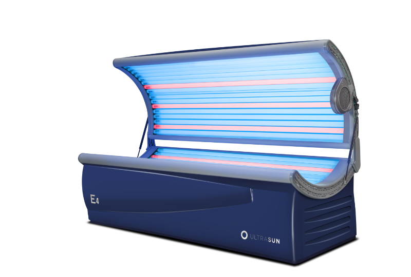 Ultrasun E4 sunbed in Royal Blue Metallic 