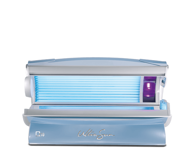 Ultrasun Q10 sunbed pre-owned in Sunny Blue Metallic 