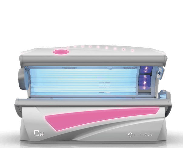 Ultrasun Q14 sunbed in Dream White Metallic