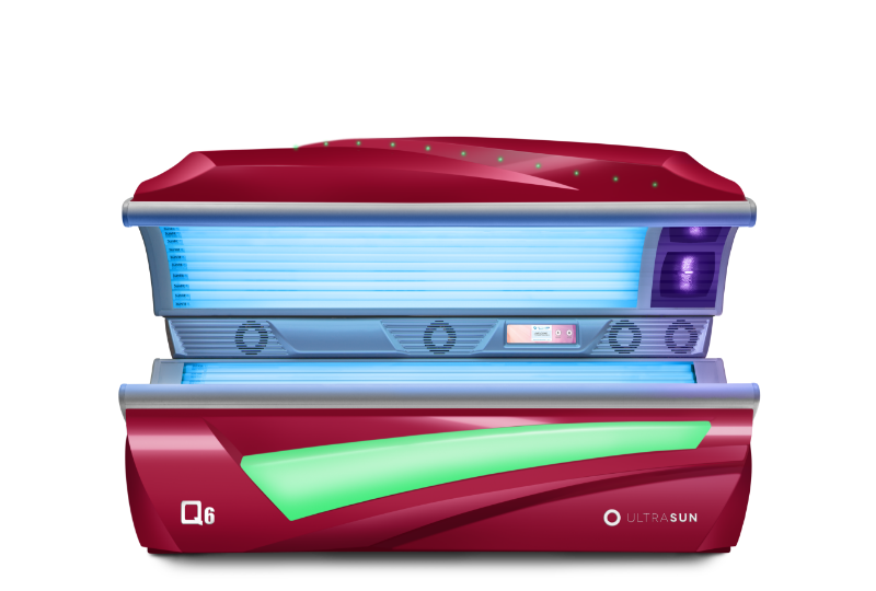 Ultrasun Q6 sunbed in Fancy Red Metallic