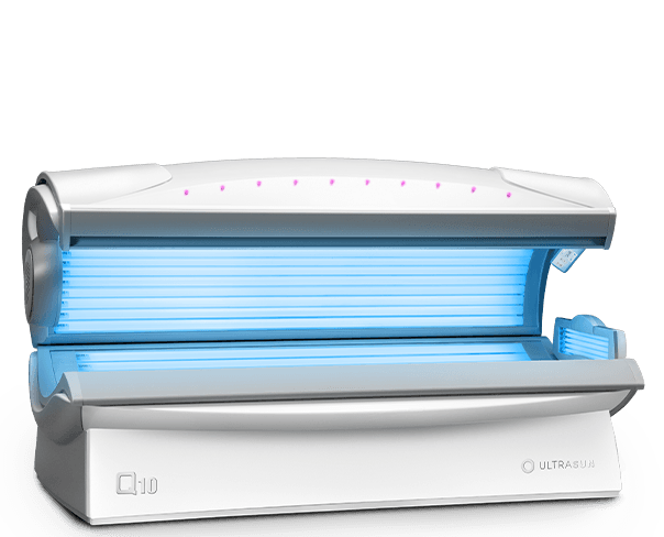 Ultrasun Q10 sunbed energy-efficient in white